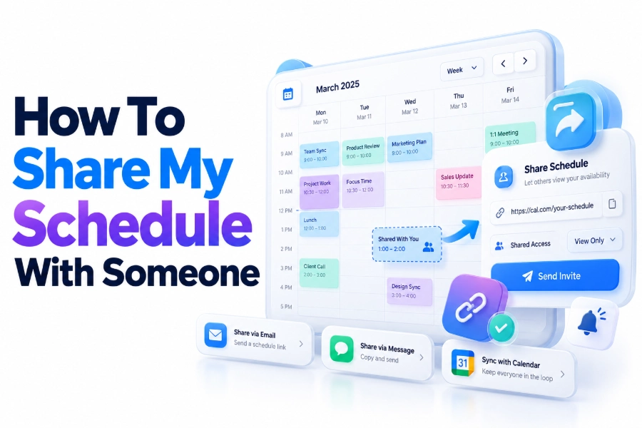 How to Share My Schedule With Someone